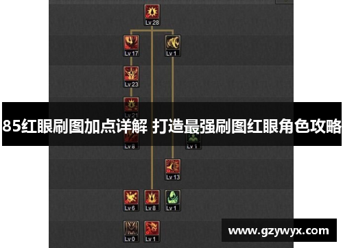 85红眼刷图加点详解 打造最强刷图红眼角色攻略